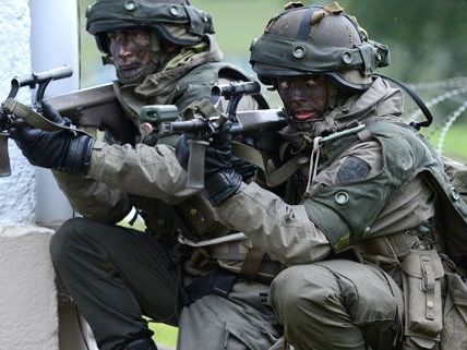 Luftraumüberwachung und Tierpflege nehmen viel Zeit an einem durchschnittlichen Tag beim Bundesheer ein. Luftraumüberwachung und Tierpflege nehmen viel Zeit an einem durchschnittlichen Tag beim Bundesheer ein.