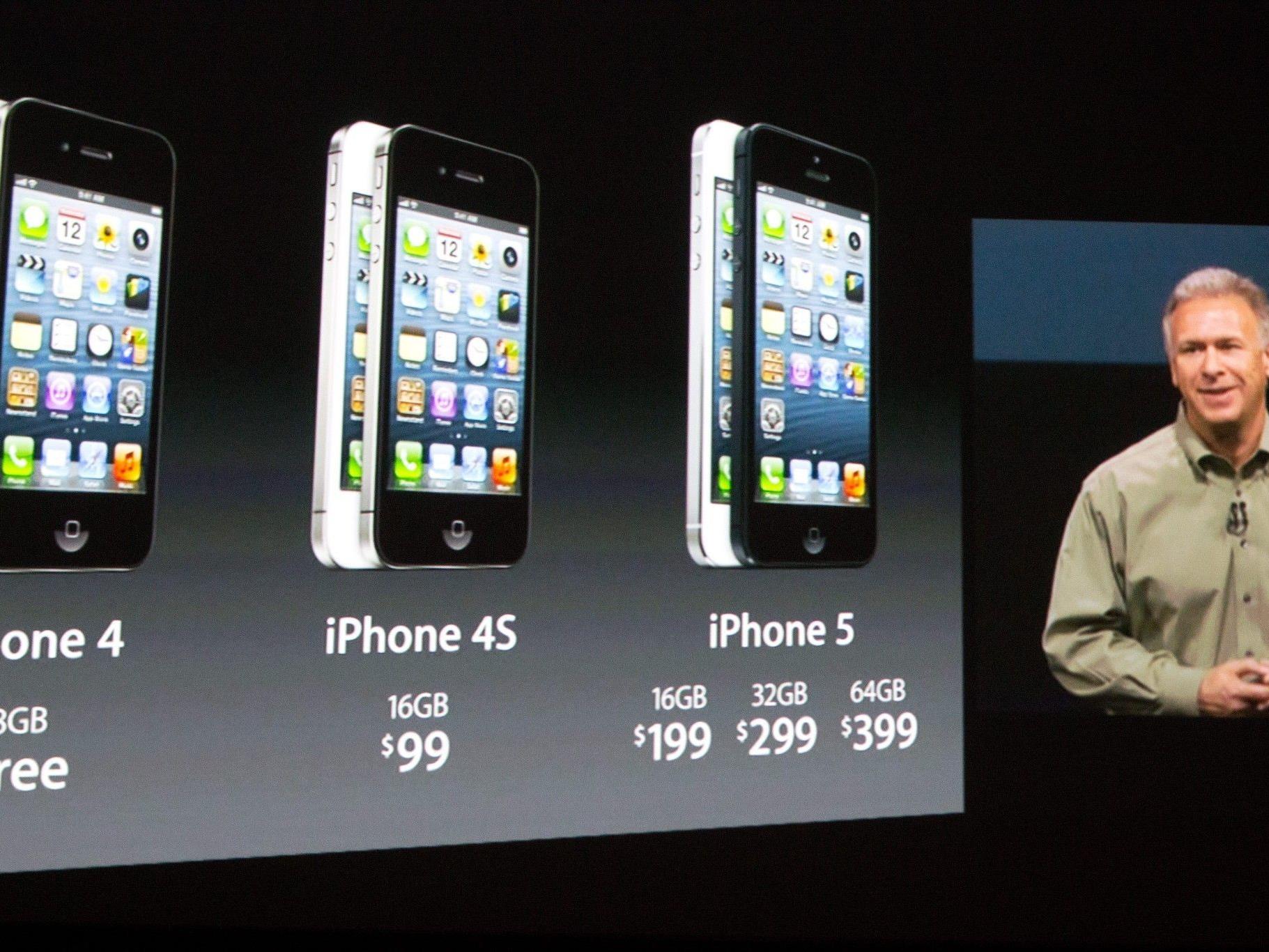 Die Preise für das iPhone 5 bleiben gleich wie beim Start des 4S.