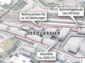 Bregenzer Seequartier bringt Wohnen, Büros, Bahnhof - und vielleicht auch ein Cineplexx. Bregenzer Seequartier bringt Wohnen, Büros, Bahnhof - und vielleicht auch ein Cineplexx.