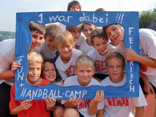 Der Spaßfaktor kommt beim Feldkircher Handballcamp nicht zu kurz.