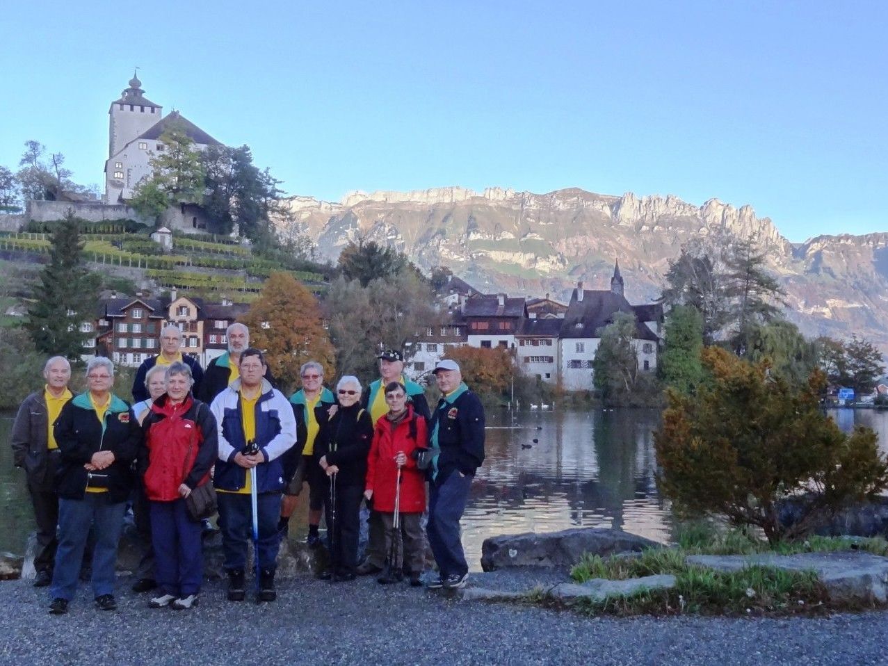 Vor Beginn der Wanderung am „Buchser Seelein“