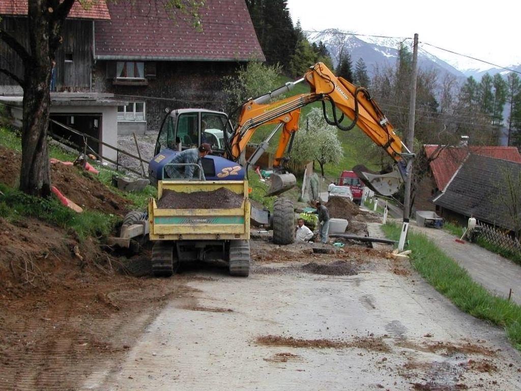 Die Kanalbauarbeiten am Dünserberg stehen vor dem Abschluss.