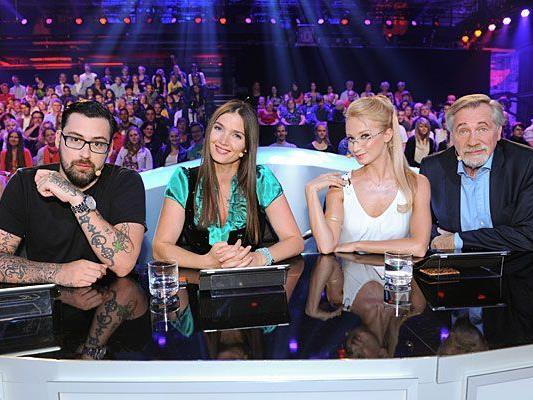 Bei der sechsten Ausgabe von "Die große Chance" stellen sich wieder viele Talente der Jury aus Sido, Zabine, Karina Sarkissova und Peter Rapp Bei der sechsten Ausgabe von "Die große Chance" stellen sich wieder viele Talente der Jury aus Sido, Zabine, Karina Sarkissova und Peter Rapp