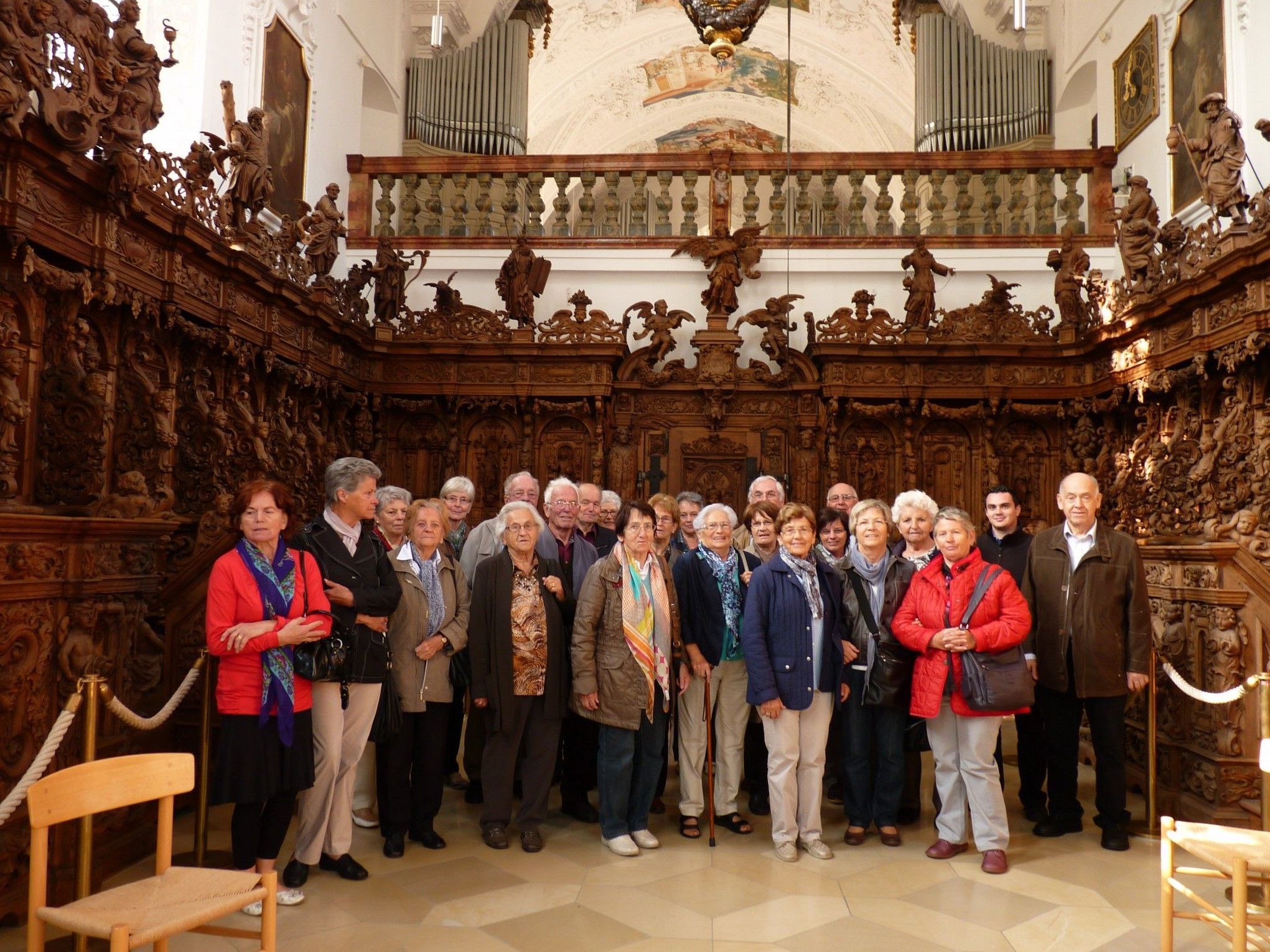 Teilnehmer in der Klosterkirche Buxheim Teilnehmer in der Klosterkirche Buxheim