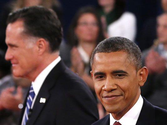 US-Präsident Barack Obama und sein Herausforderer Mitt Romney.