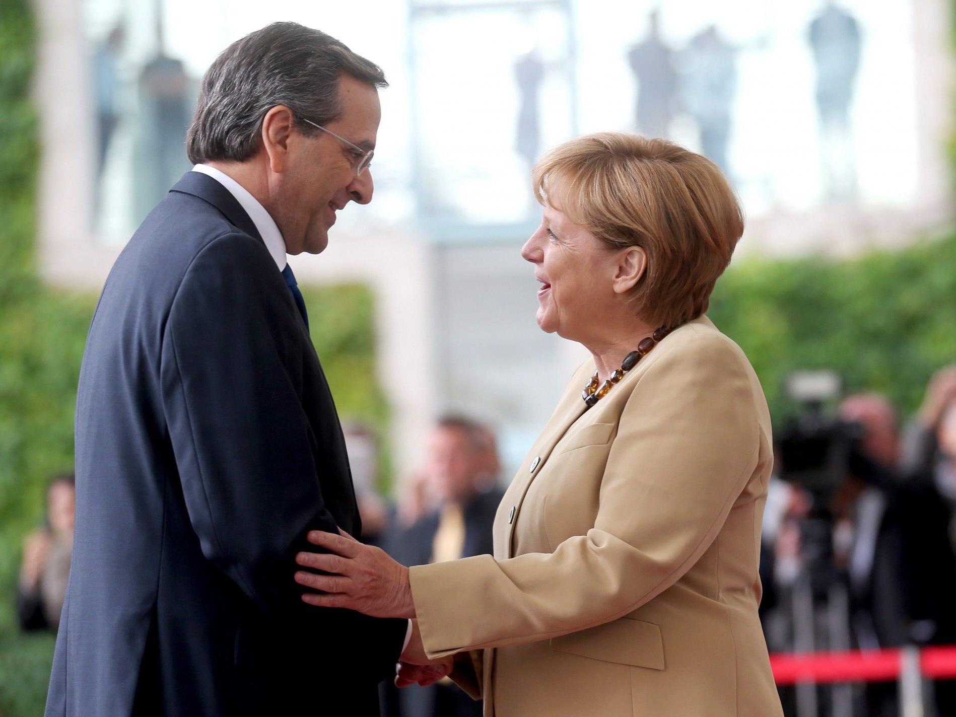 Die deutsche Bundeskanzlerin Angela Merkel und Griechenlands Regierungschef Antonis Samaras.