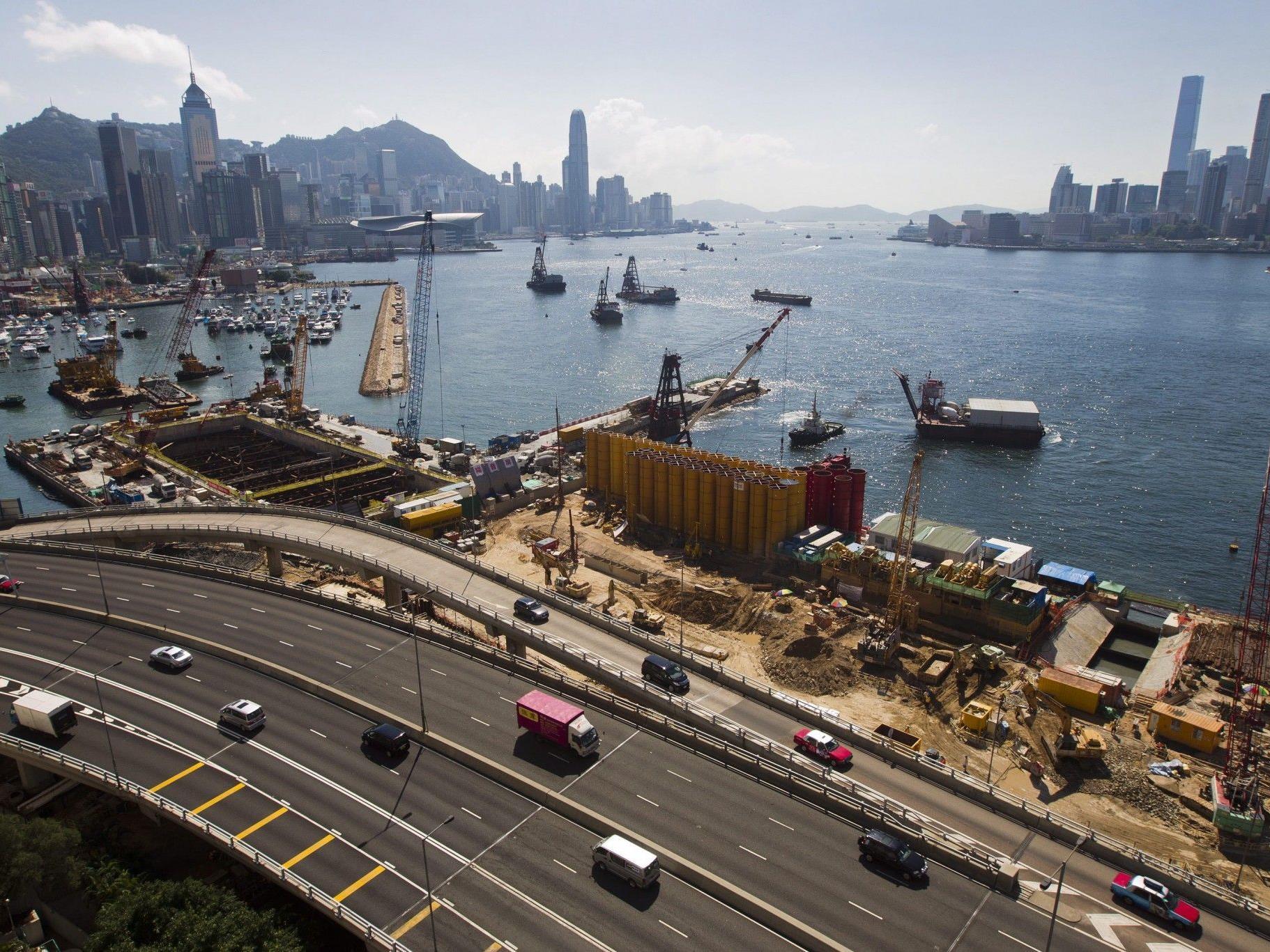 Der Hafen von Hong Kong.