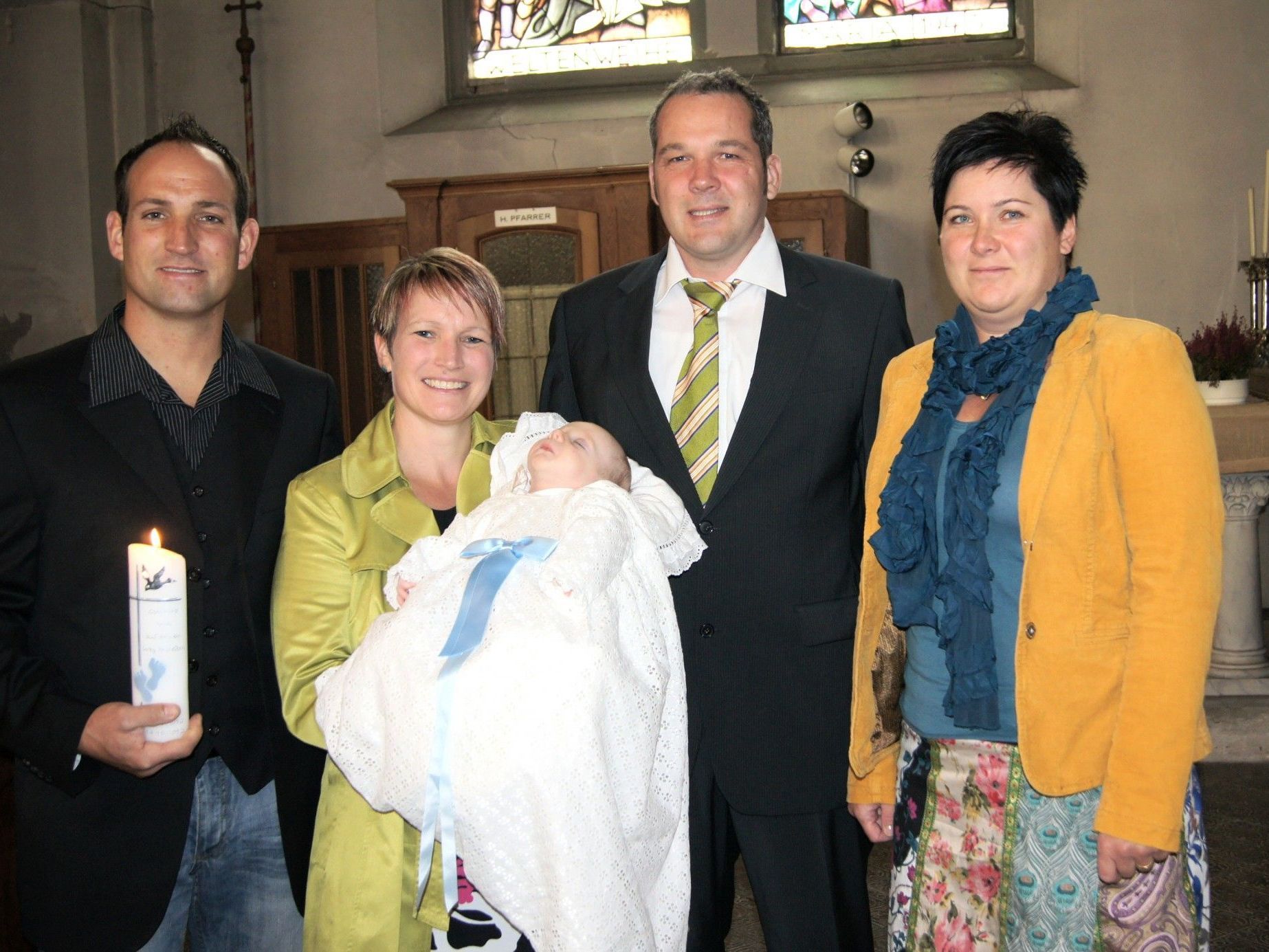 Taufe von Vitus Kaufmann in der Pfarrkirche St. Georg