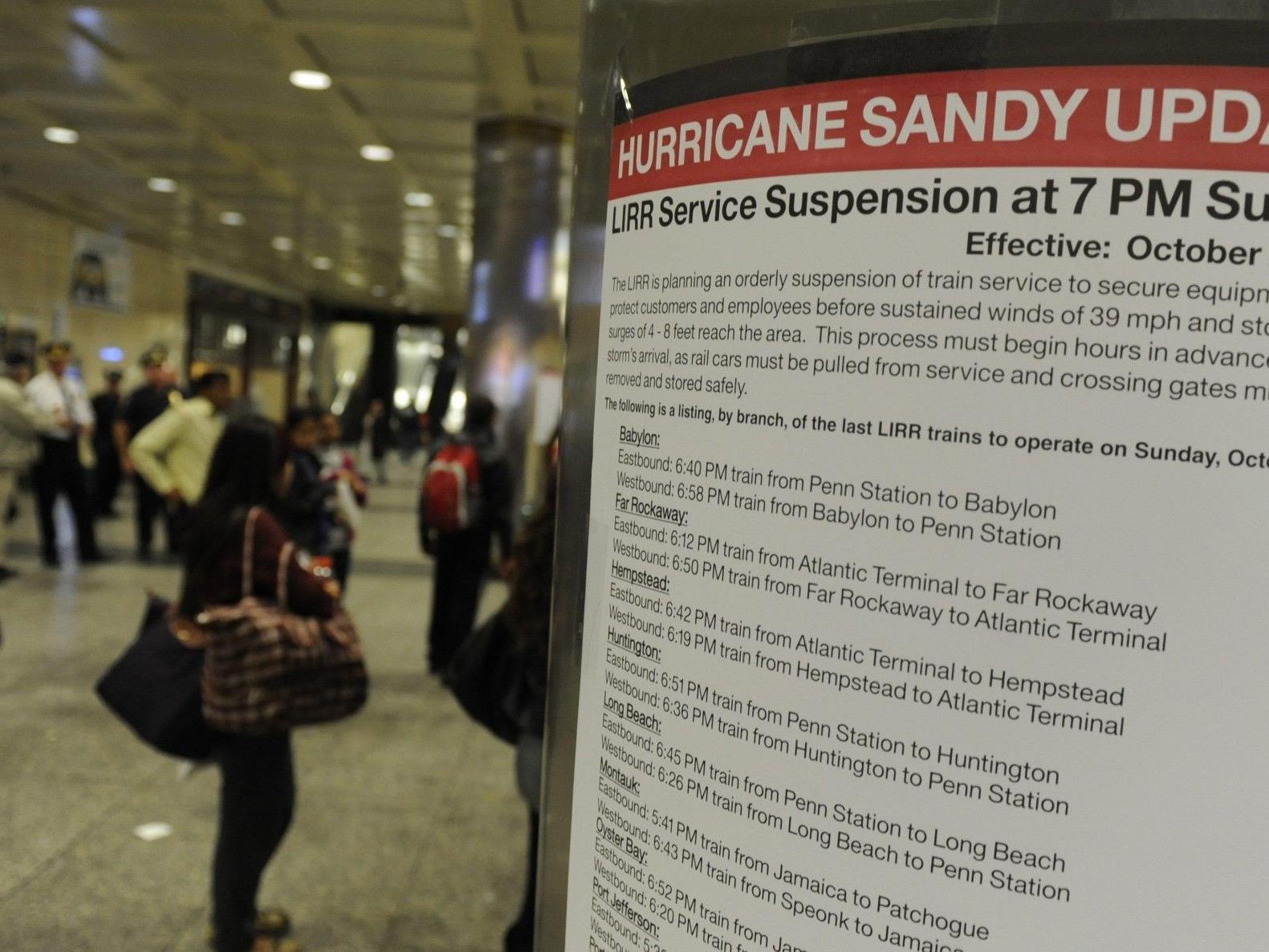 Die Bevölkerung wird vor "Sandy" umfassend und eindringlich gewarnt.