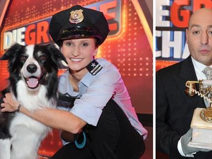 Drei Finalisten und ein neuer Juror bei der "Großen Chance". Drei Finalisten und ein neuer Juror bei der "Großen Chance".