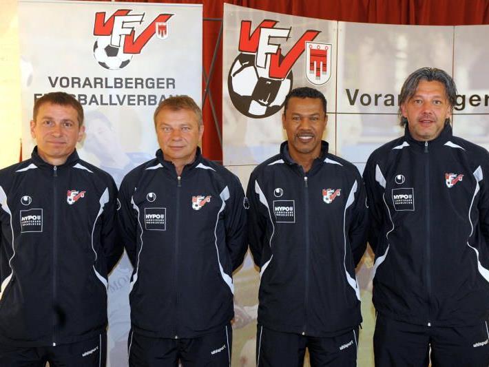 Das AKA-Trainergespann mit Sportchef Andreas Kopf kümmern sich um die heimischen Talente.