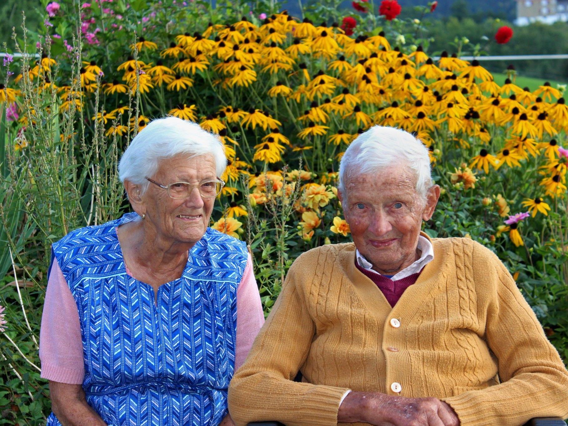 Inzwischen 89 und 93 Jahre alt wünscht sich das Jubelpaar vor allem gesund zu bleiben.