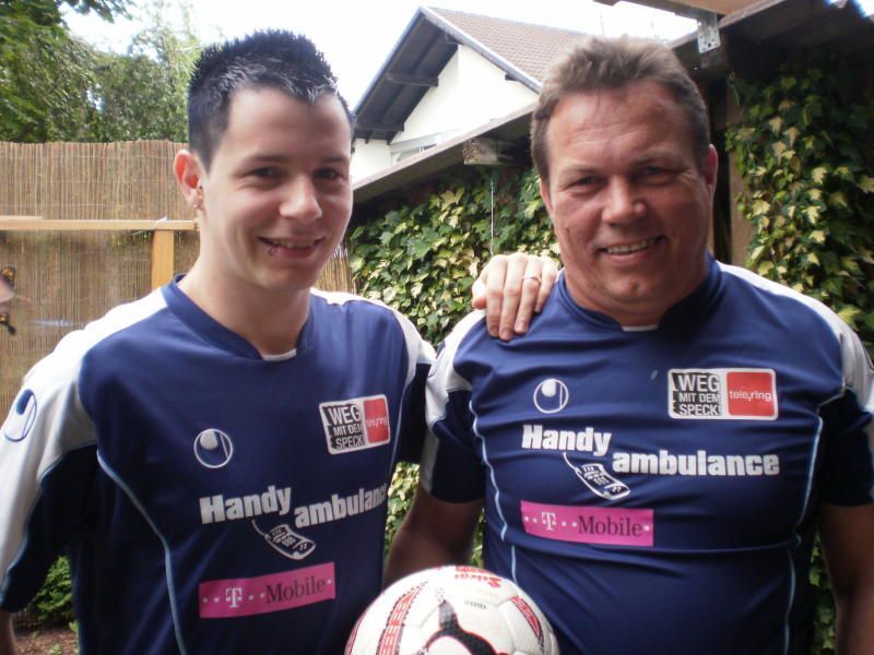 Vater mit Sohn: Fredi Hillberger mit seinem Sohn Rene. Vater mit Sohn: Fredi Hillberger mit seinem Sohn Rene.