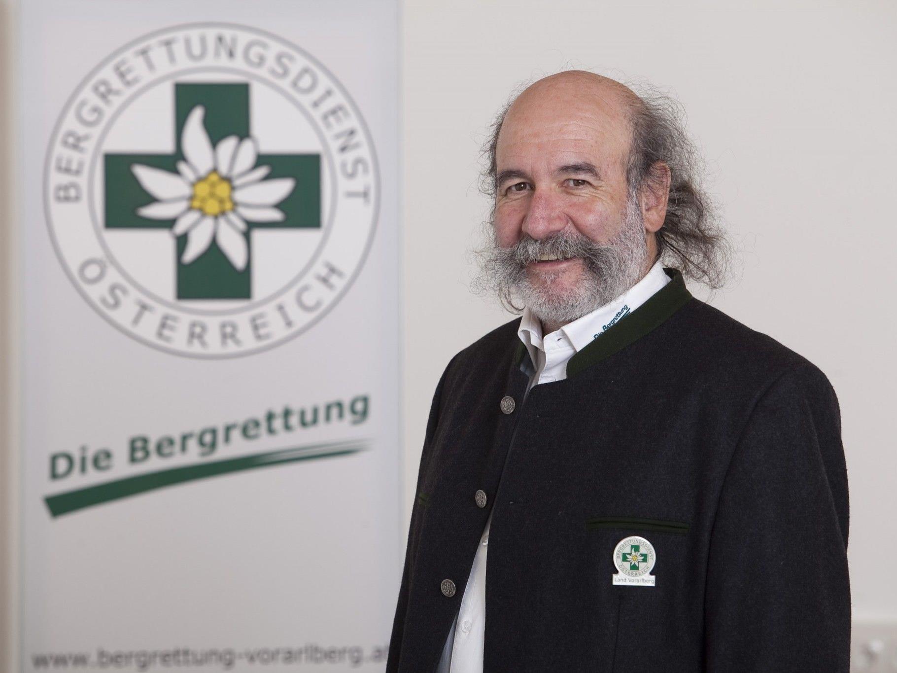 Gebhard Barbisch Präsident für Bodenrettung bei der IKAR und Landesleiter der Bergrettung Vorarlberg