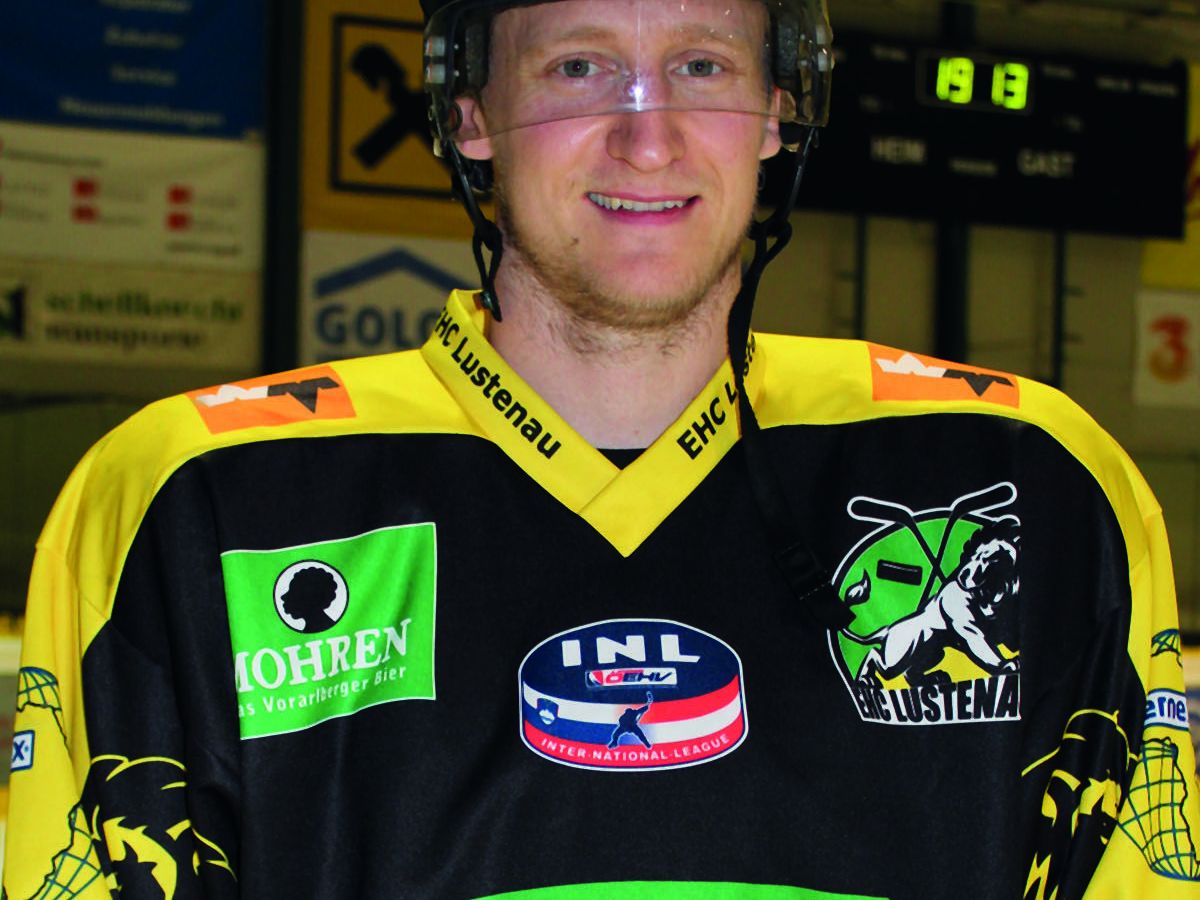 Der Schwede David Printz spielt nicht in Lustenau, sondern beim EBEL-Klub EC Dornbirn. Der Schwede David Printz spielt nicht in Lustenau, sondern beim EBEL-Klub EC Dornbirn.