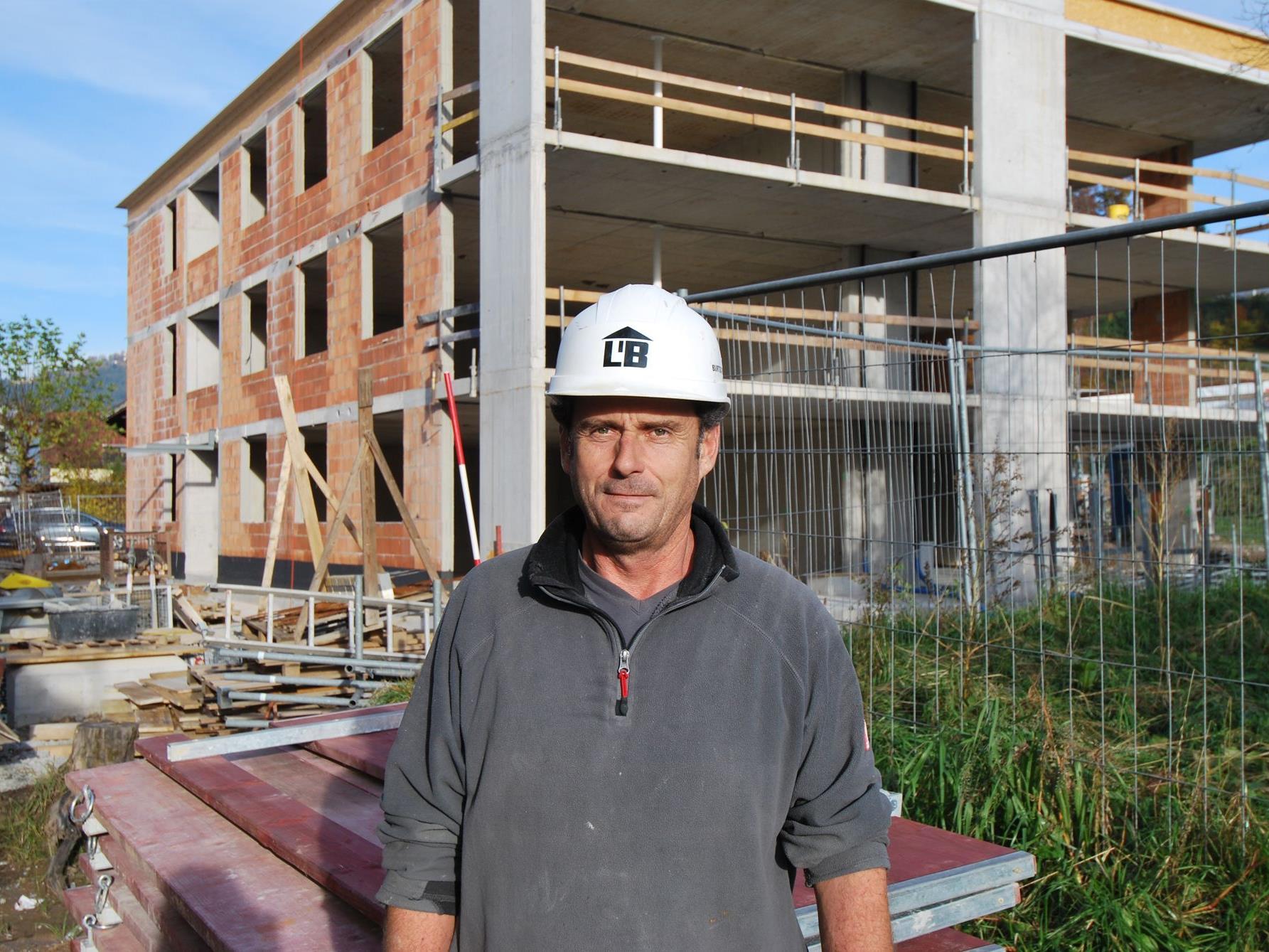 Bernd Girardelli freut sich über den guten Baufortschritt