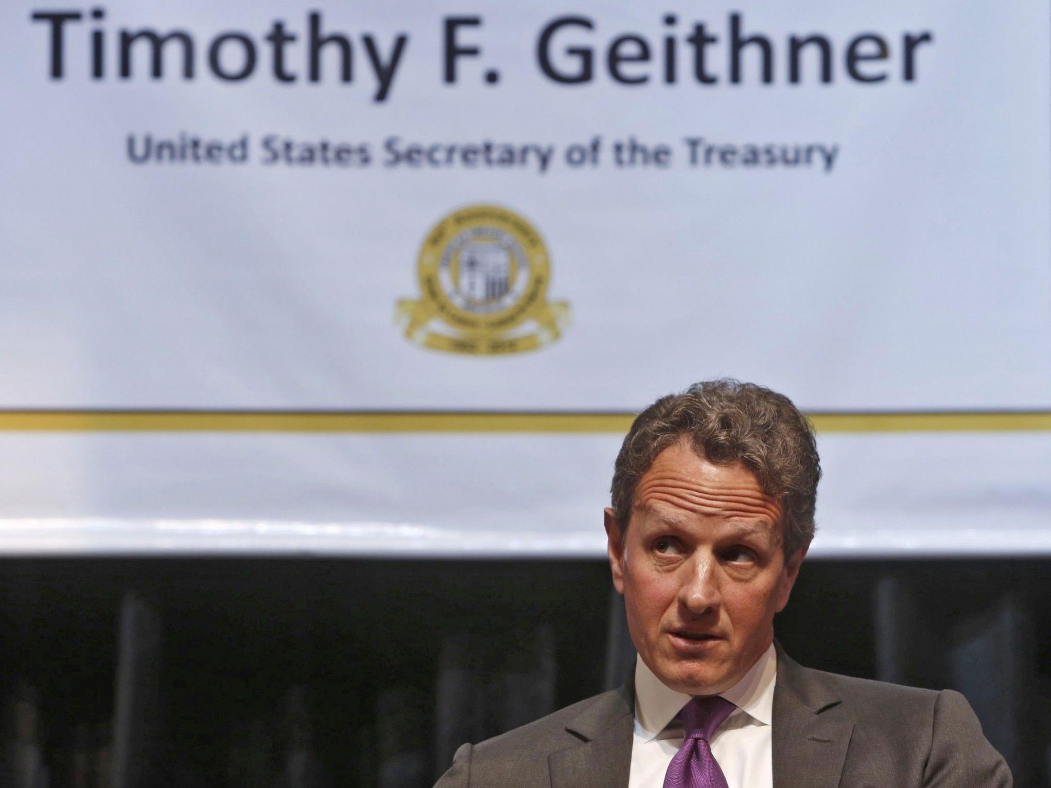 Geithner tritt mitten im Haushaltsstreit nicht mehr an.