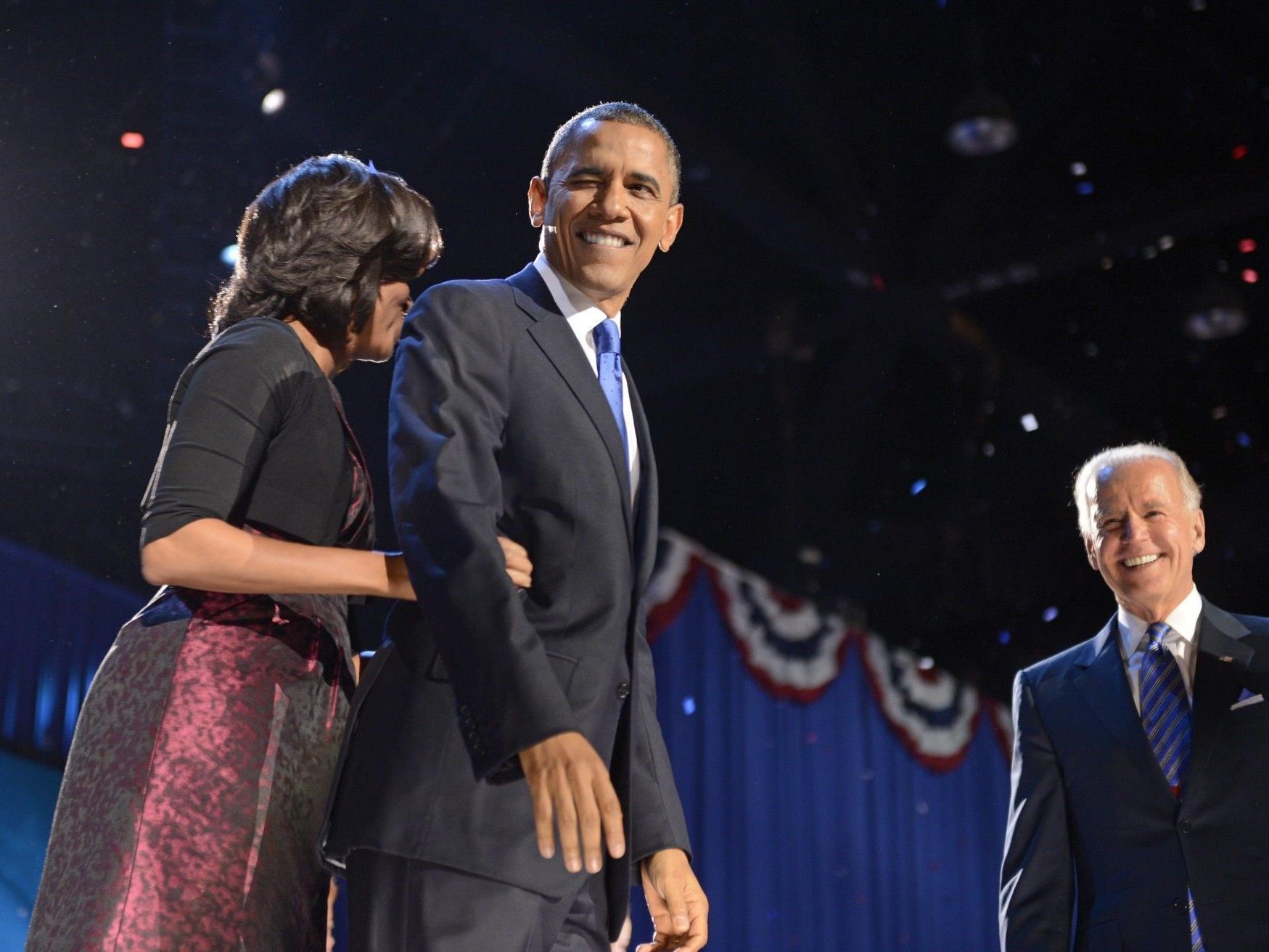 "Four more years": Obama erklärt sich zum Sieger.