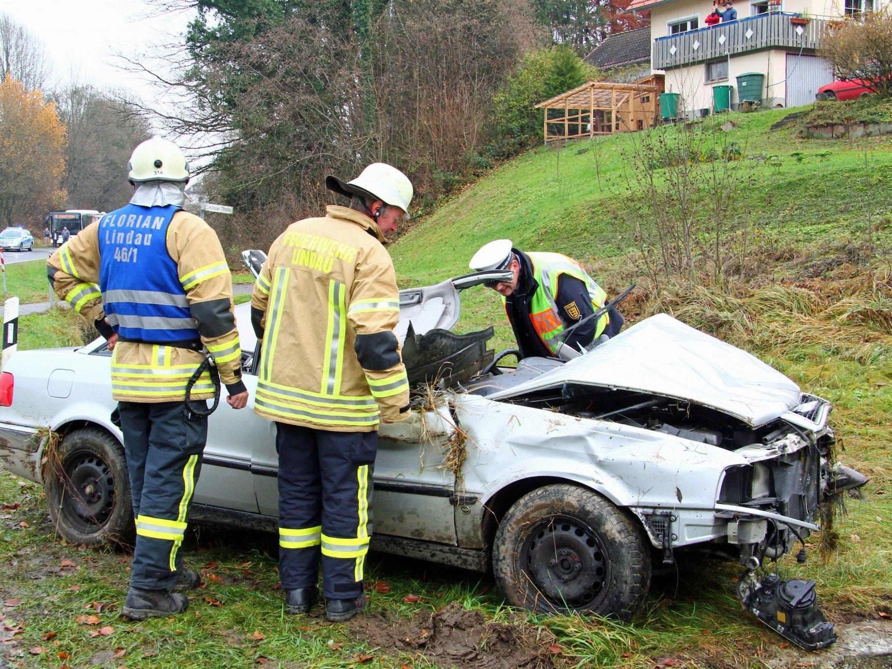 Schwerer Verkehrsunfall in Lindau.