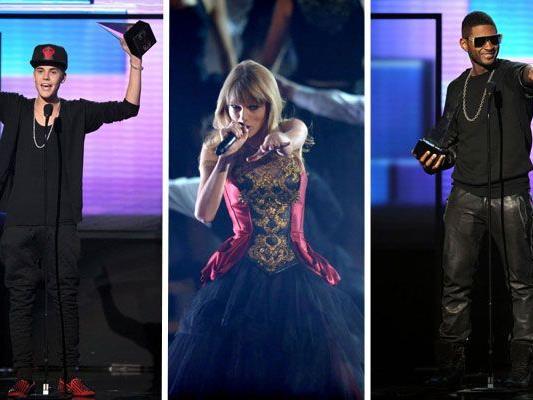 Justin Bieber, Taylor Swift und Usher dürfen sich über Auszeichnungen freuen.