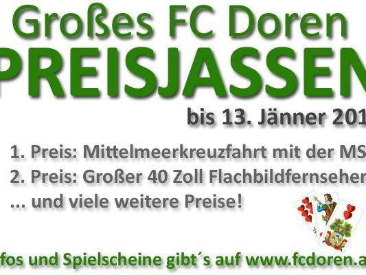 Beim FC Doren Preisjassen gibt es tolle Preise zu gewinnen!