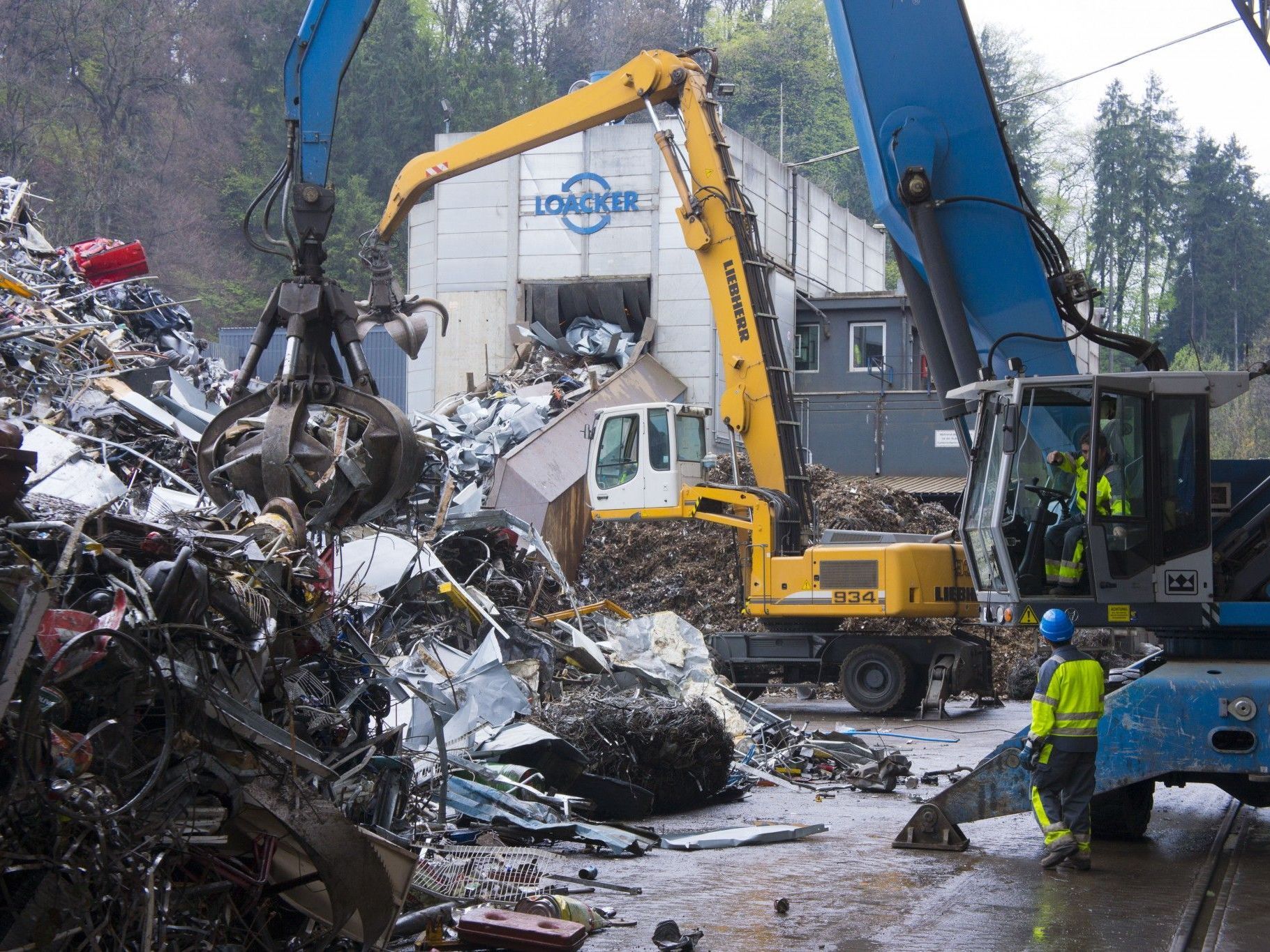 Weiterhin Gegenstand von Prüfungen durch die Abfallabteilung des Landes: die Shredderanlage beim Entsorgungsunternehmen Loacker in Götzis.