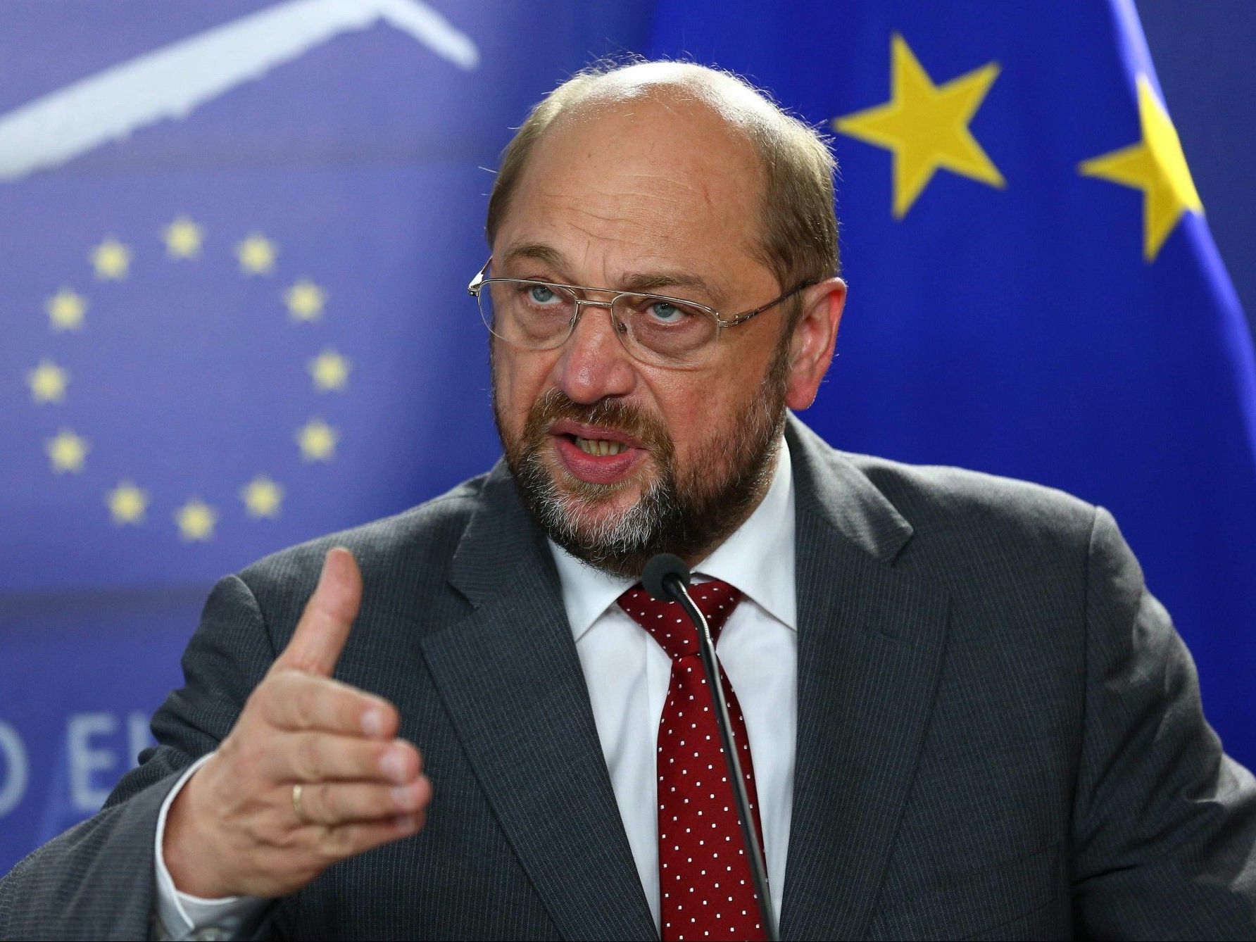 Schulz (im Bild): Beziehungen zu USA vertiefen - Gratulationen von Van Rompuy und Rasmussen Schulz (im Bild): Beziehungen zu USA vertiefen - Gratulationen von Van Rompuy und Rasmussen