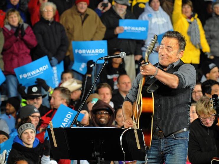 Bruce Springsteen rockte für Obama