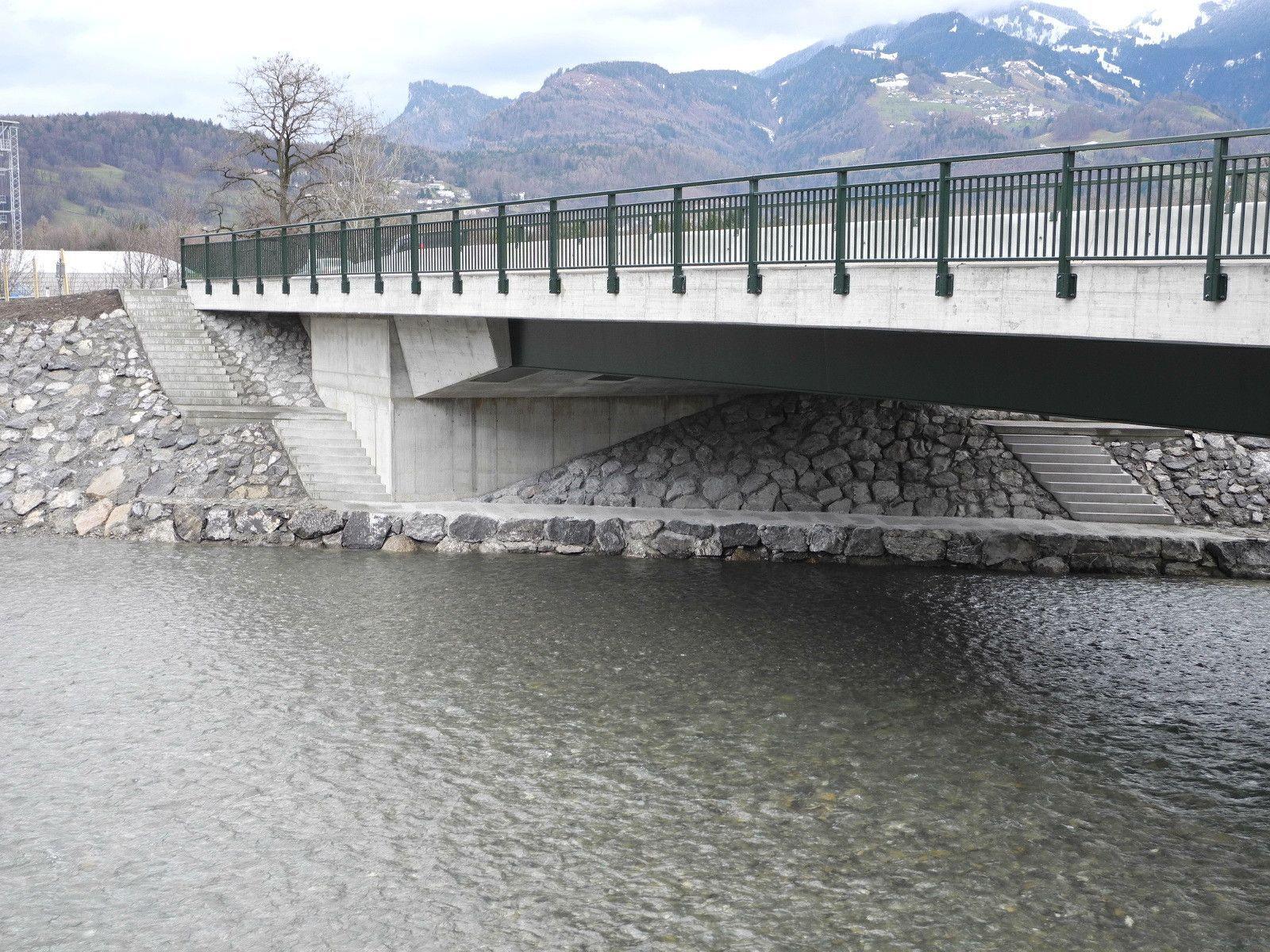 Ein wahres Schmuckstückt ist die neue Frutzbrücke zwischen Rankweil und Röthis