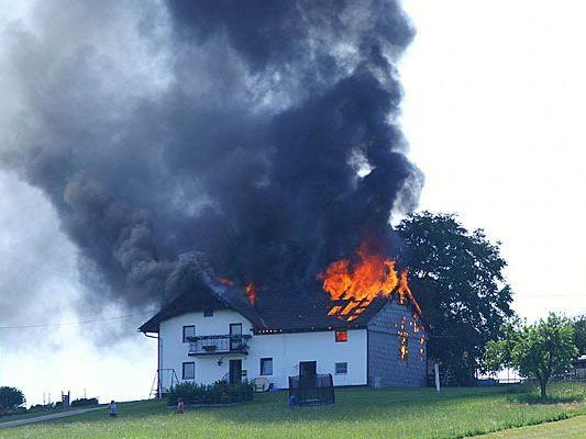 In Klosterneuburg brannte ein Einfamilienhaus