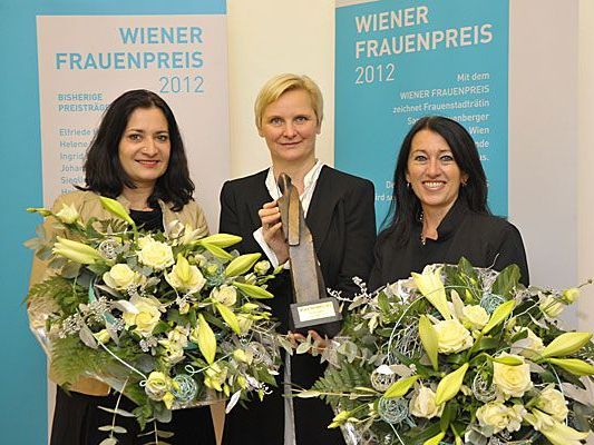 Frauenpreis 2012: Die Preisträgerinnen bei der Verleihung in Wien Frauenpreis 2012: Die Preisträgerinnen bei der Verleihung in Wien
