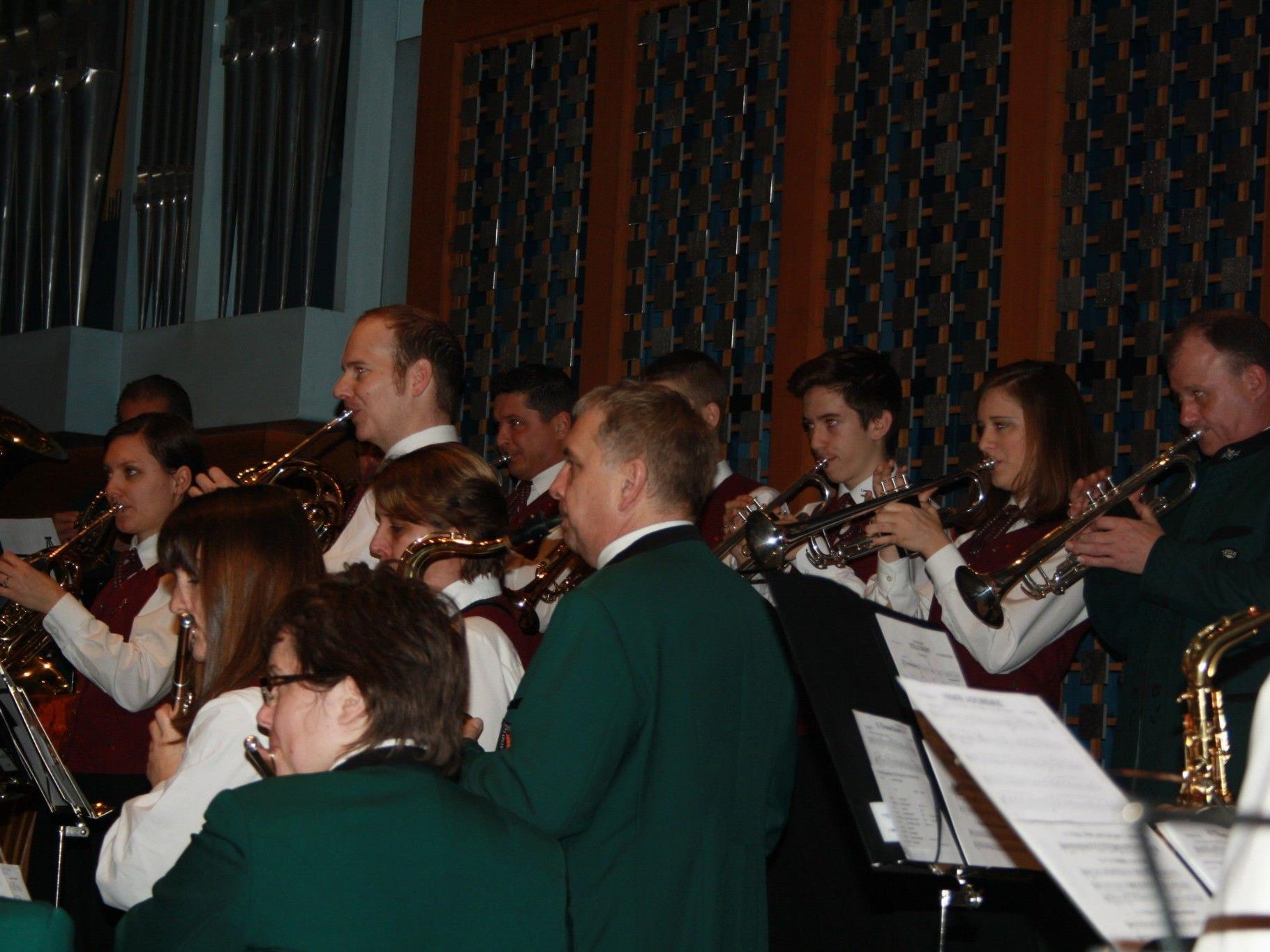 Festlich umrahmt wurde der Weihnachtsgottesdienst vom Musikverein Concordia Lustenau.