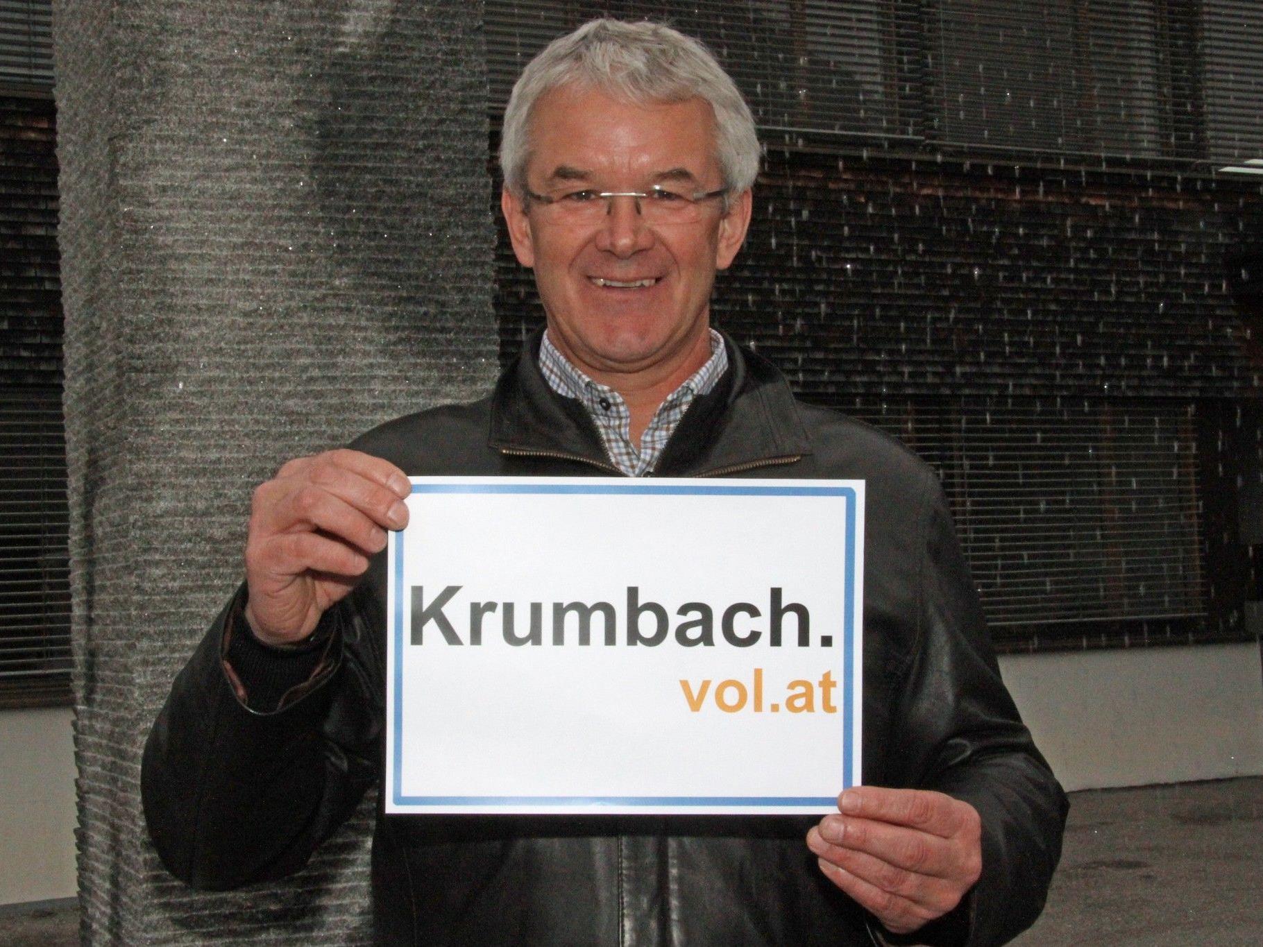 Arnold Hirschbühl, Bürgermeister von Krumbach, im Gespräch mit VOL.AT
