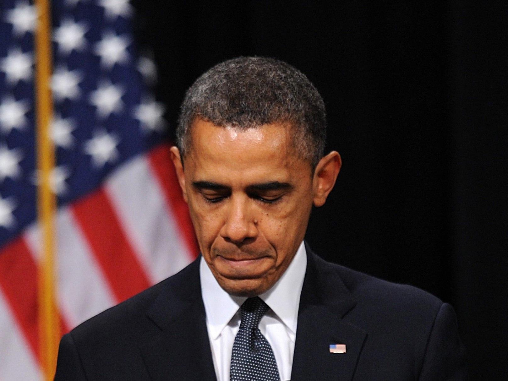 Präsident Obama sprach nach Massaker an US-Schule vor trauernden Angehörigen und Gemeindemitgliedern.