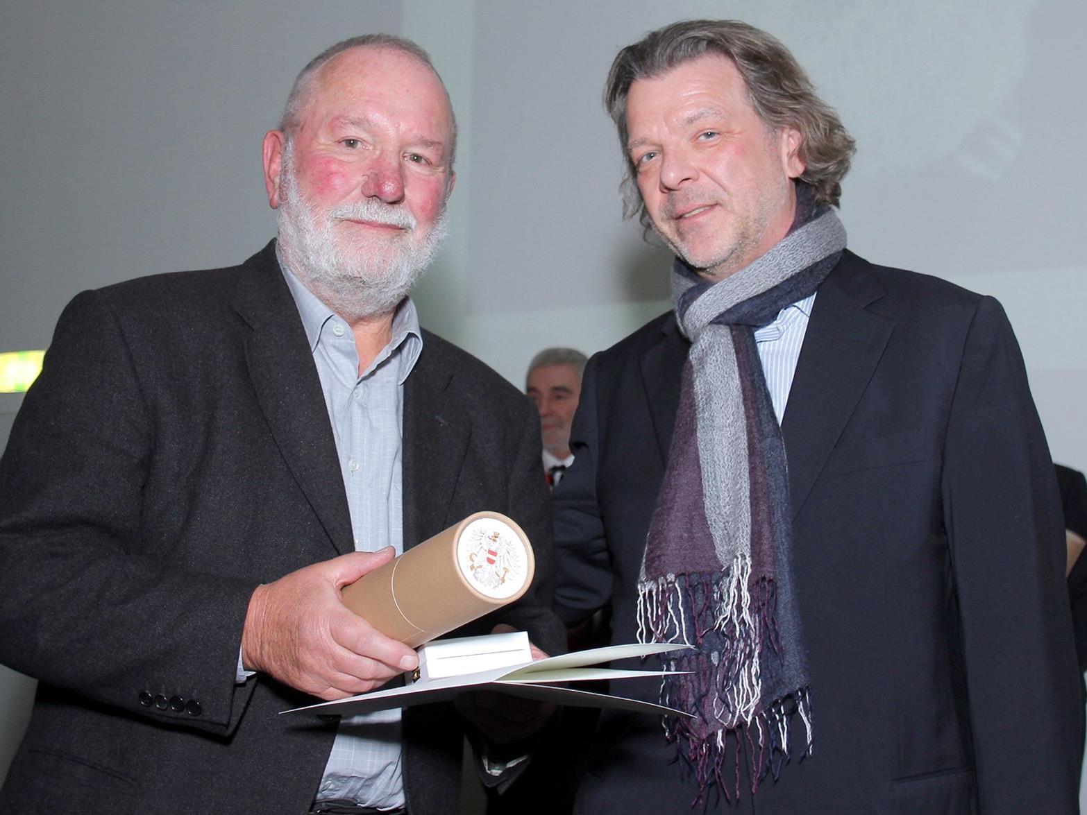 Detlef Willand (li.) bei der Verleihung in Wien.