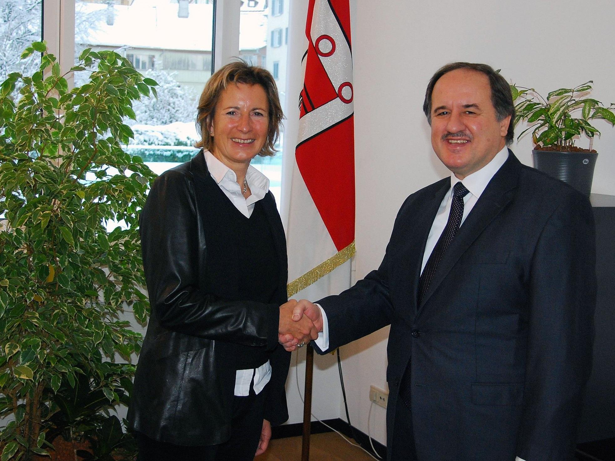Antrittsbesuch des türkischen Generalkonsuls bei Gabriele Nußbaumer.