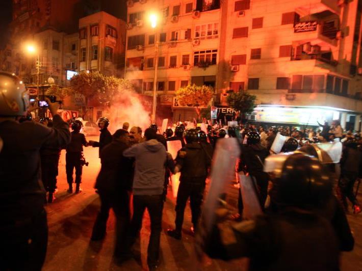 Eine Nacht der Gewalt in Kairo