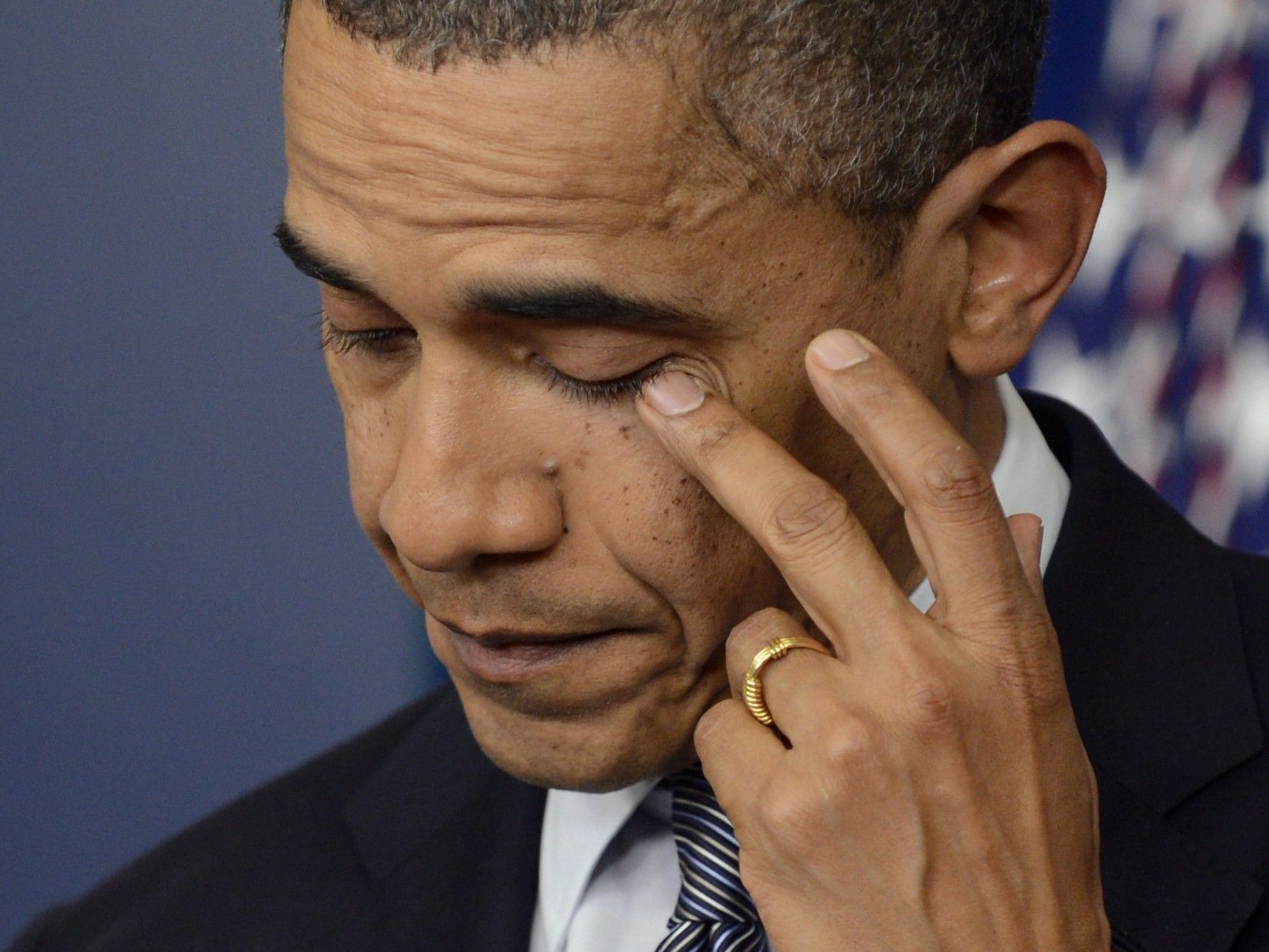 US-Präsident konnte das Drama an der US-Volksschule kaum fassen. US-Präsident konnte das Drama an der US-Volksschule kaum fassen.