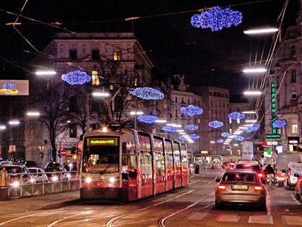 Am Heiligabend fahren die Wiener Linien in anderen Intervallen durch die Stadt.