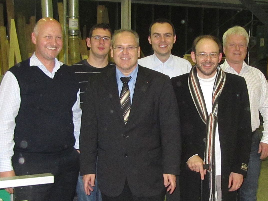 v.l.n.r.: Dr. Thomas Geiger, Rainer Heinzle, Obmann Karl Lang, Oliver Natter, Hubert Lamprecht, Manfred Wiedenbauer v.l.n.r.: Dr. Thomas Geiger, Rainer Heinzle, Obmann Karl Lang, Oliver Natter, Hubert Lamprecht, Manfred Wiedenbauer
