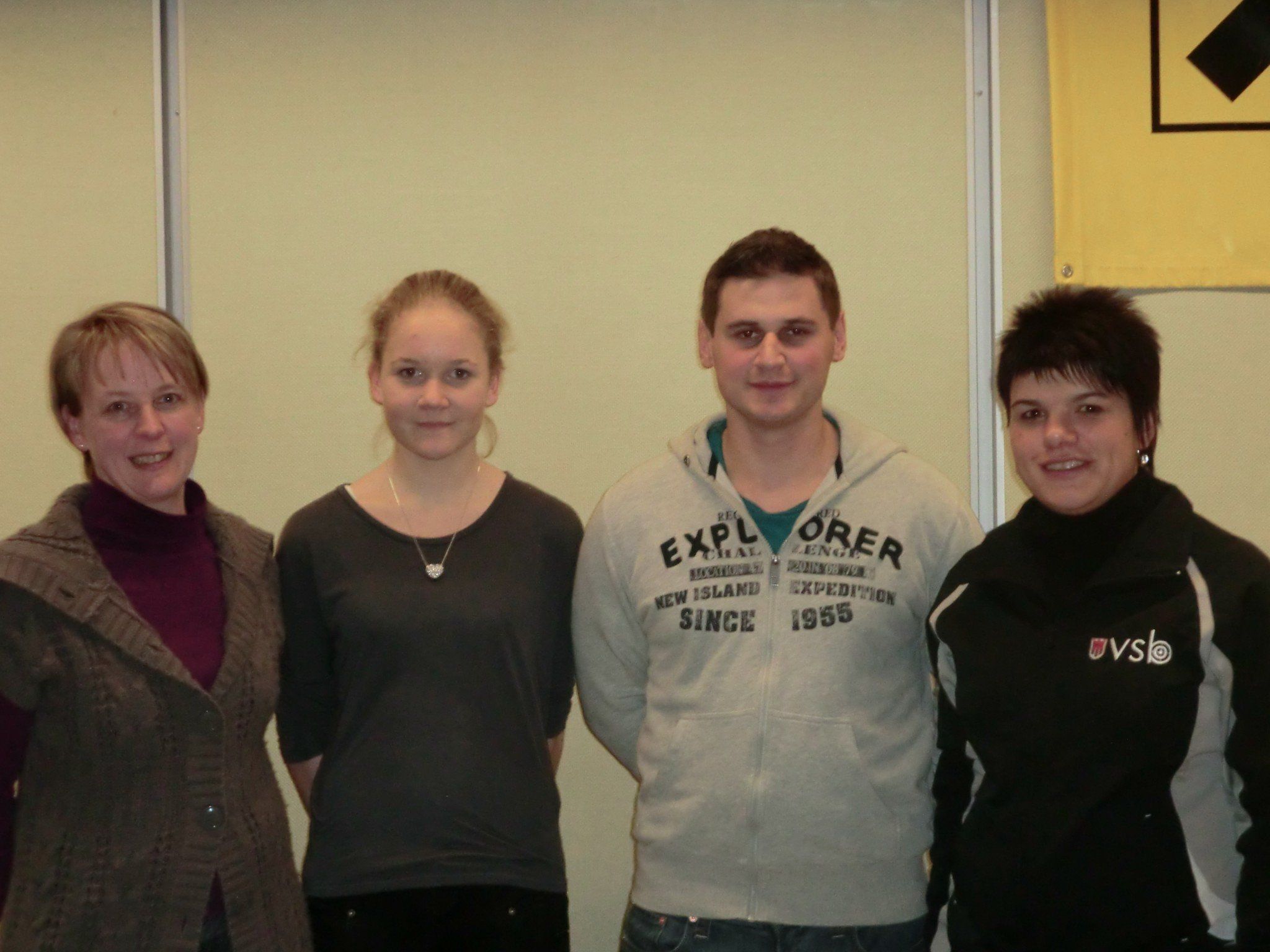 Bild v.l.n.r. Metzler Waltraud, Egender Biana, Fink Christian, Rüscher Katja Bild v.l.n.r. Metzler Waltraud, Egender Biana, Fink Christian, Rüscher Katja