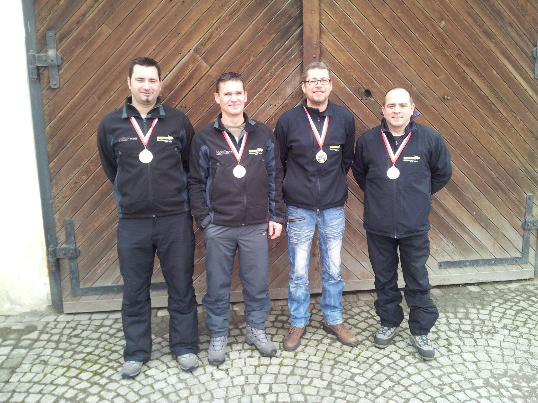 Das erfolgreiche Team: Robert Pienz, Harald Rüscher, Wolfgang Gorbach, Hannes Tscherner Das erfolgreiche Team: Robert Pienz, Harald Rüscher, Wolfgang Gorbach, Hannes Tscherner