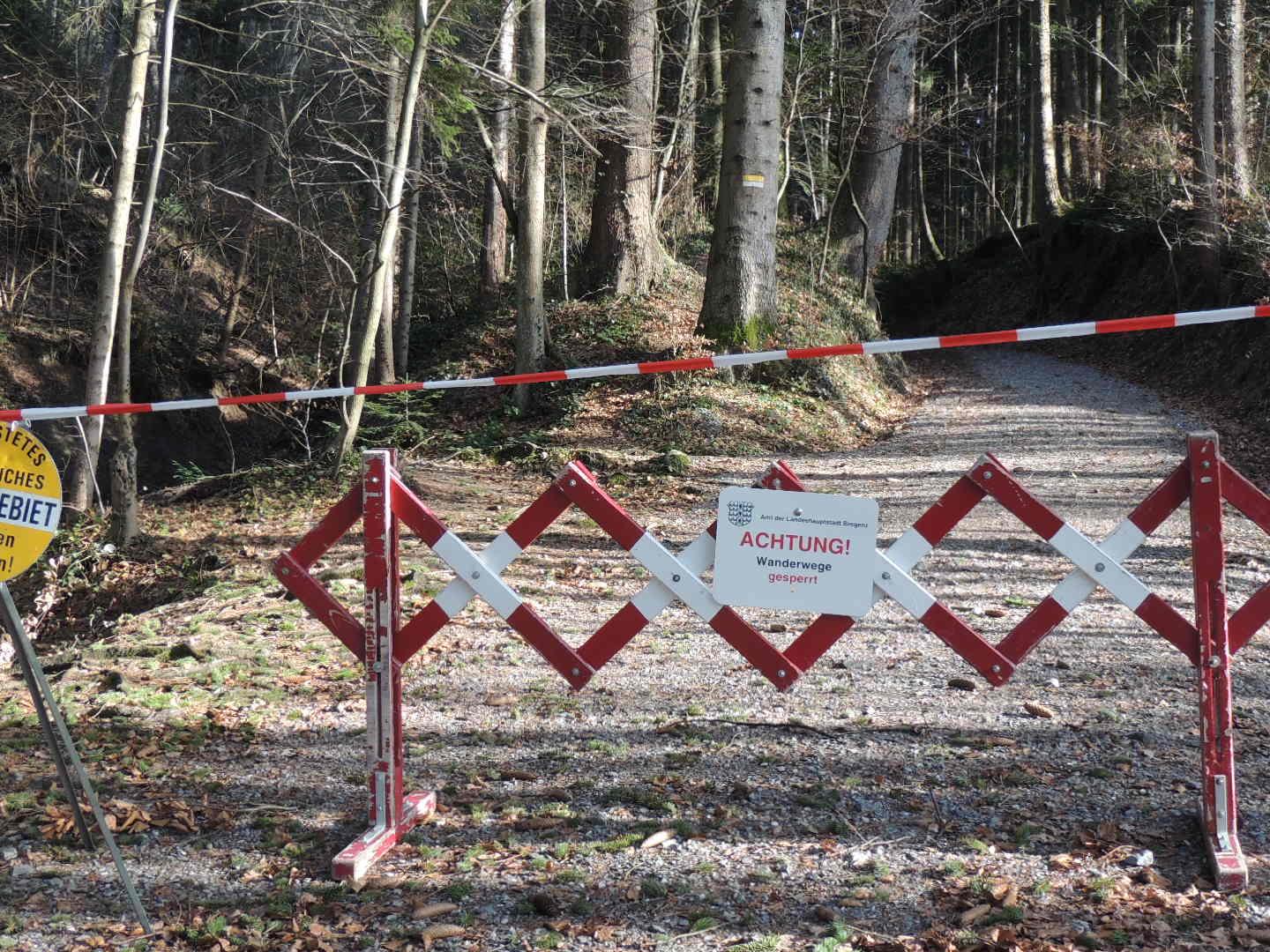 Buchwaldweg vorübergehend gesperrt