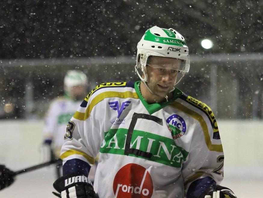 Kapitän Philipp Amann schoss für den HC Samina Rankweil im Schlager das 100. Meisterschaftstor.