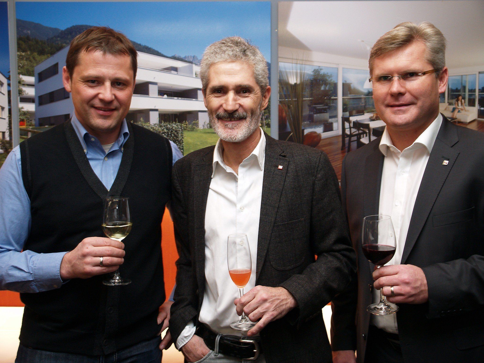 Klaus Baldauf mit Harald Keckeis und Peter Müller beim Kundenevent der Firma Nägelebau. Klaus Baldauf mit Harald Keckeis und Peter Müller beim Kundenevent der Firma Nägelebau.