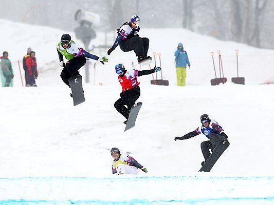 Action bei der Olympia-Generalprobe Action bei der Olympia-Generalprobe