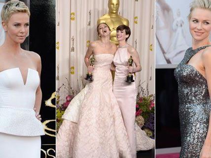 Schulterfrei und der Nude-Look waren bei den Damen der Oscars gefragt