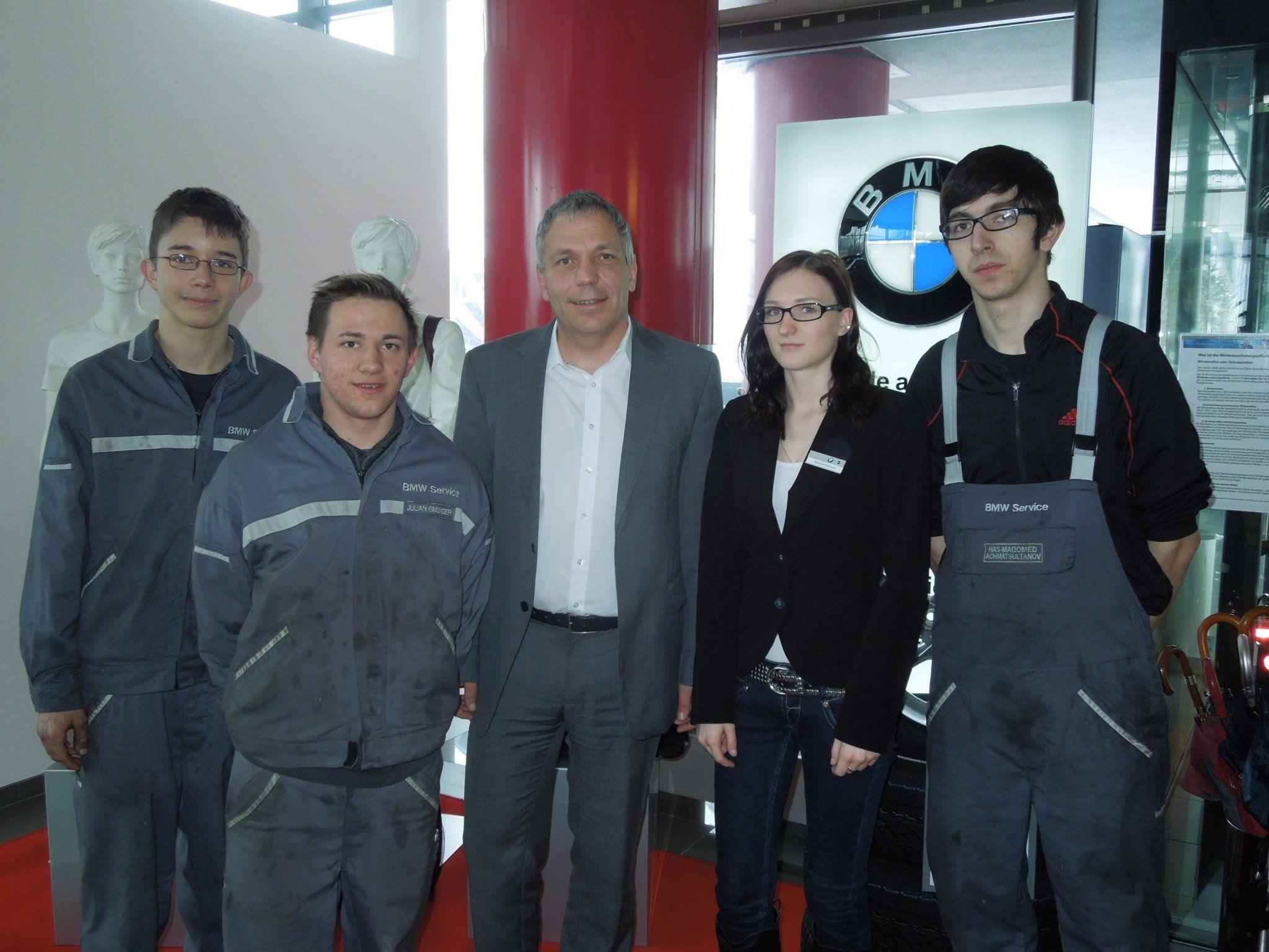 Die Lehrlinge bei BMW Unterberger erhalten viel Unterstützung, schätzen aber gleichzeitig, dass sie sehr selbständig sein können.
