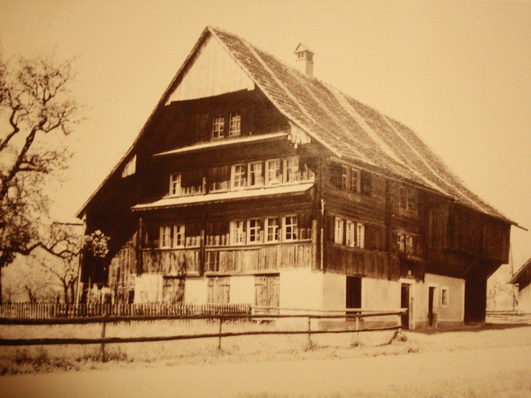 Das Haus "Schnindars" (Foto aus dem Jahre 1932).