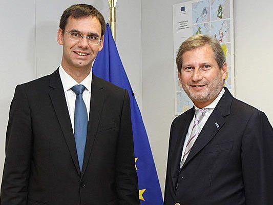 LH Wallner traf in Brüssel EU-Regionalkommissar Johannes Hahn.